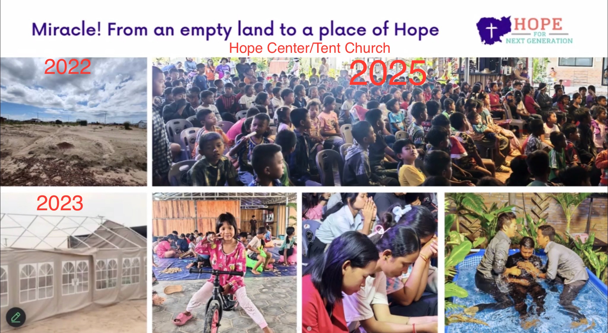 From empty land to hope