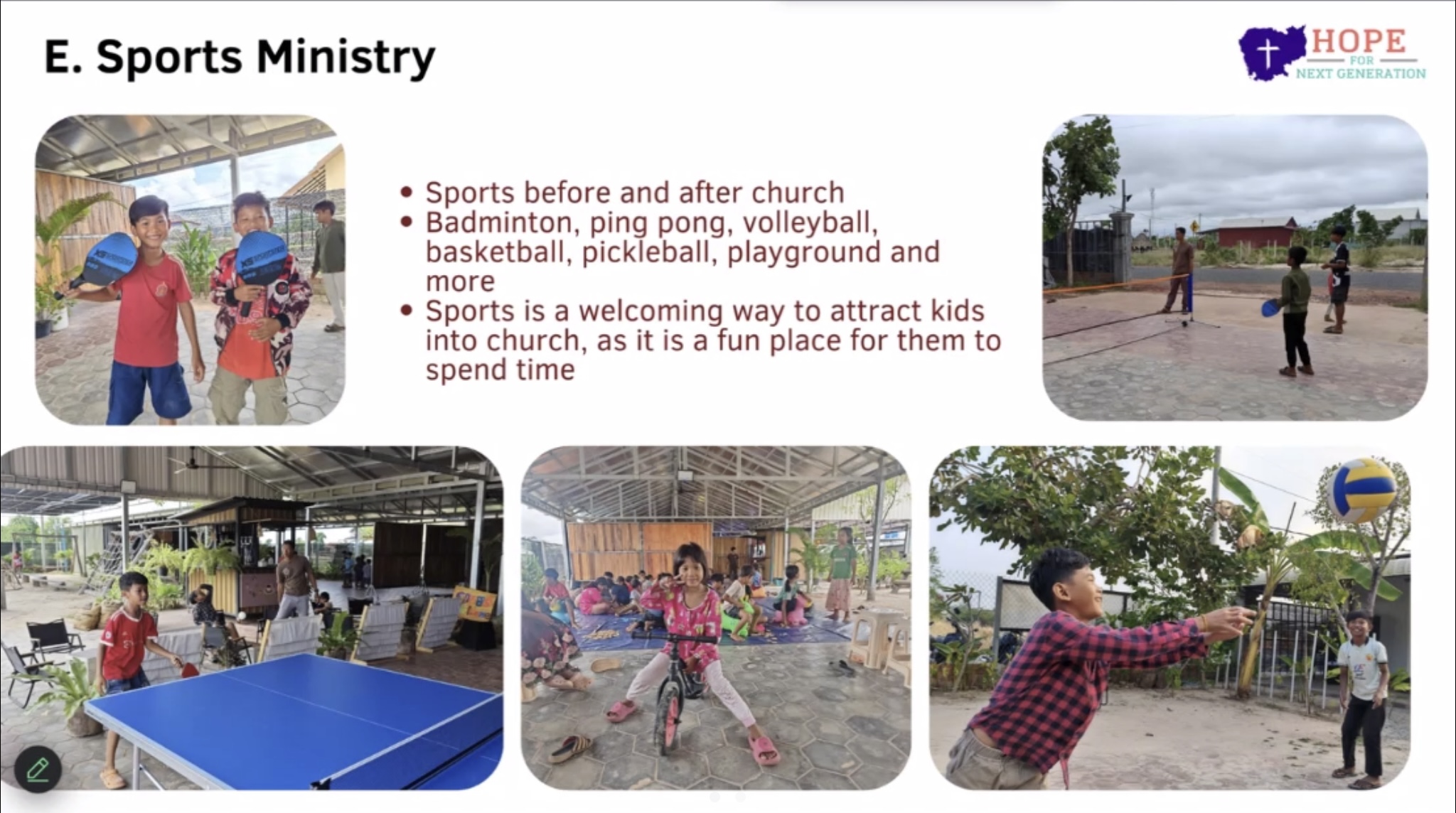 Sports Ministry