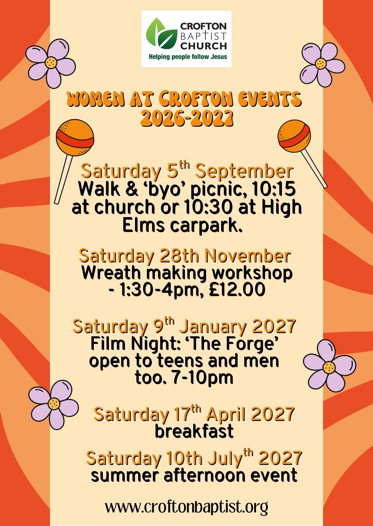 women at Crofton events 2026-2